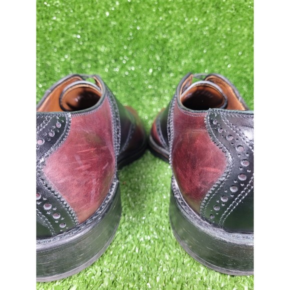 Men's Two-Tone Leather Dress Shoes - Picture 7 of 14